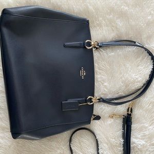 Coach Navy Blue tote